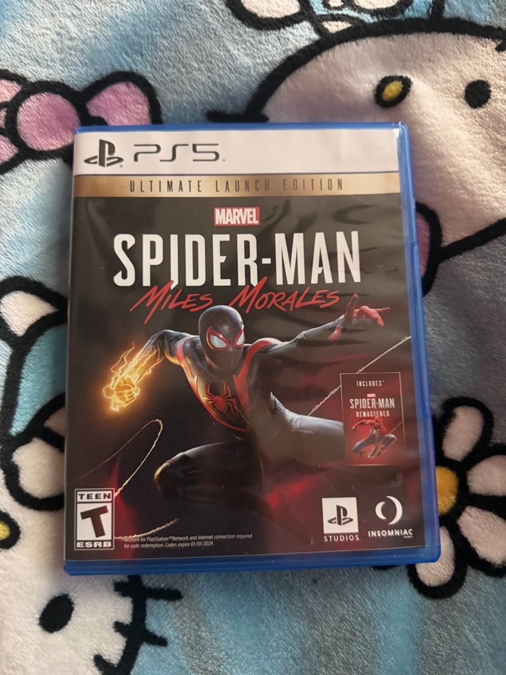 Marvel Spider-Man Miles Morales PS5 - Black & Red Cover Art